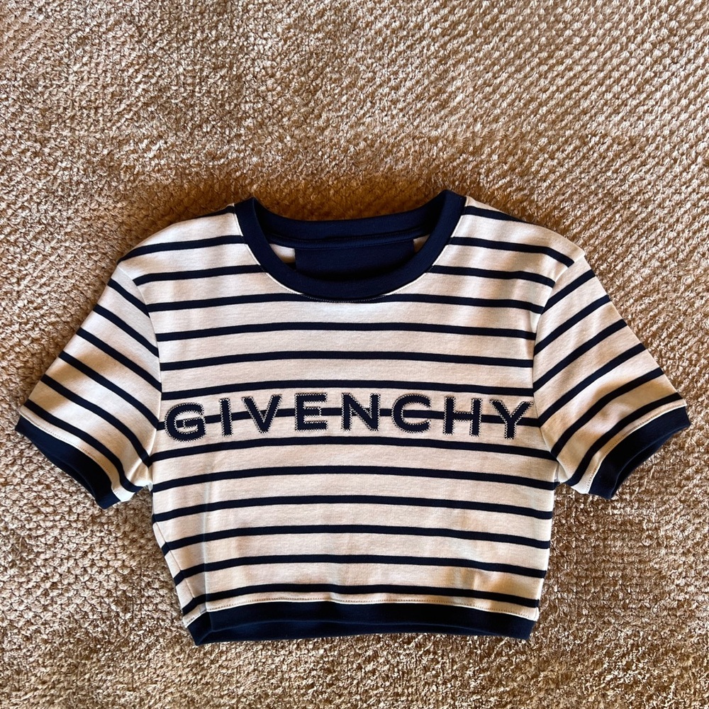 Givenchy Logo cropped T-shirt